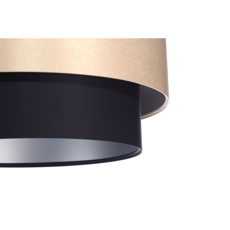 Enfield 1 - Light Silver Drum Pendant, 107cm H x 50cm W x 50cm D, Gold