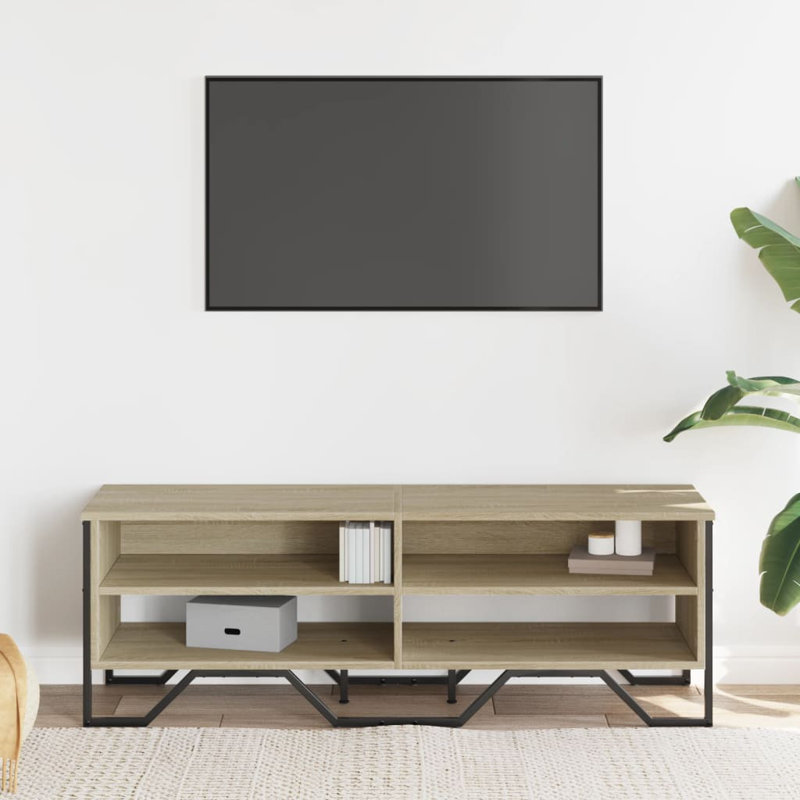 Andan Unfinished TV Stand, Sonoma Oak, 122cm