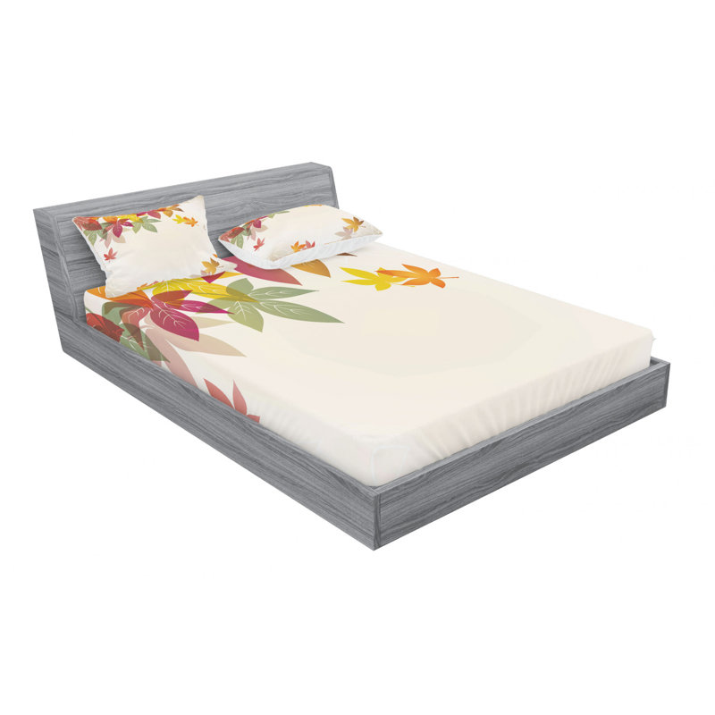 Microfiber Sheet Set, Queen Sheet Set with Fitted Sheet