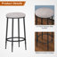 Kyrie Modern Kitchen Counter Height Dining Table Set with 3 Bar Stools-1105921207-1105921201