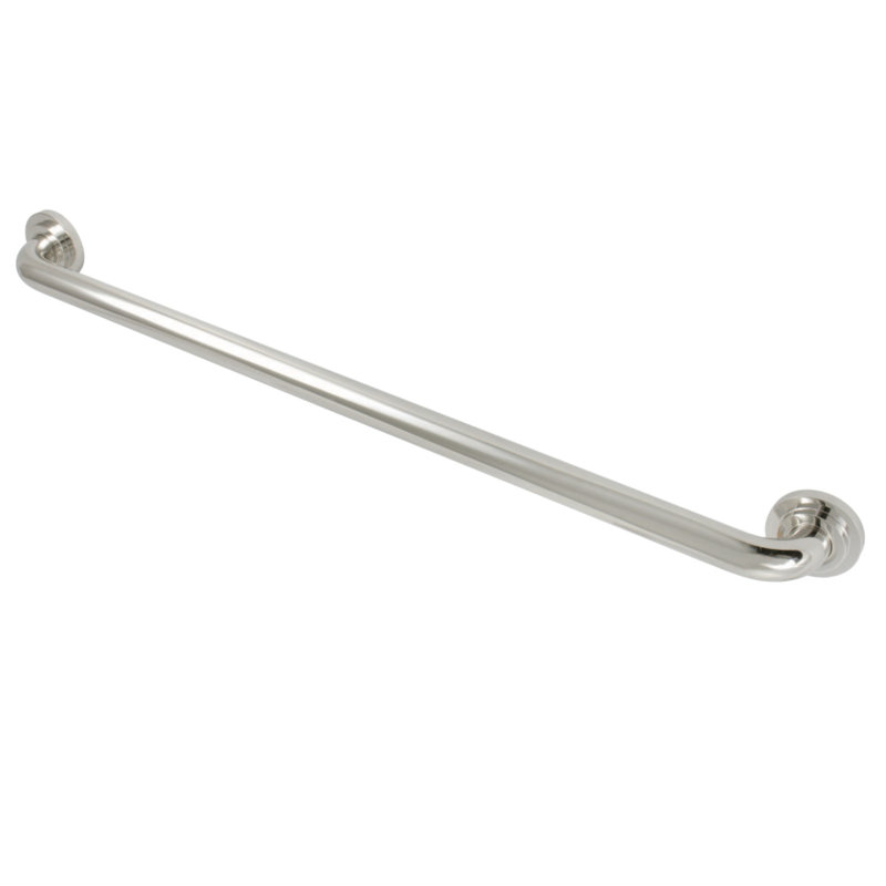 Kingston Brass Manhattan 1-1/4 Inch O.D Grab Bar, 30" W, Polished Nickel