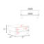 Table basse Berd White avec tiroir et pieds en métal, design compact, blanc