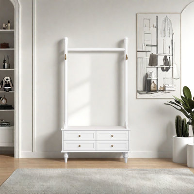 Robust Wooden Closet with Enhanced Storage