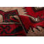 Tapis unique en laine noué à la main 3 pi 4 po x 5 pi 5 po nouvel âge Edford - rouge / noir / beige