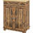 Sideboard With Solid Wood Countertop - Modern Rustic Brown Storage Cabinet. 2 Drawers, Doors, Adjustable Shelf. For Entry, Kitchen. 26.75"W X 15.75"D 33.5"H Kitchen Countertop.