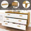 Commode 6 tiroirs large blanche