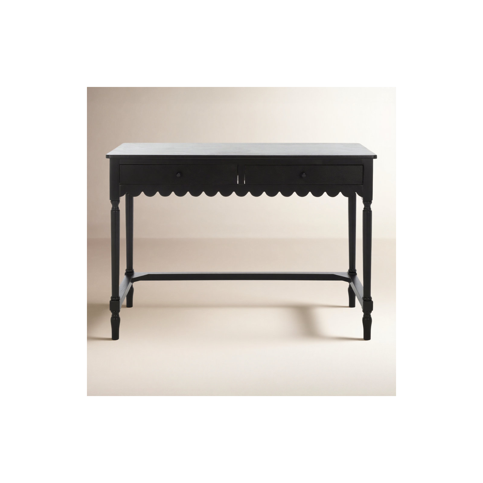 Branden 2 Drawer Desk, Black