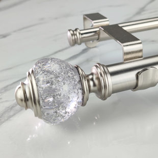 Jalysia Adjustable 1.125" Double Curtain Rod