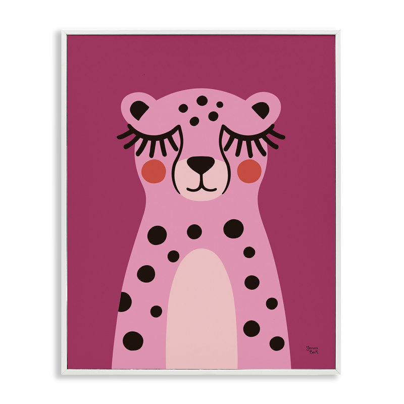 Giclée rose encadrée, design par Jessica Beck, H 14 po x l 11 po, Estampe numérique encadrée blanc bord de mer