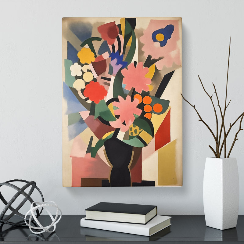 Bauhaus Flowers Vol.3 - Wrapped Canvas, 76cm H x 50cm W x 3cm D