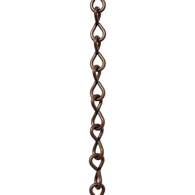 Chaîne ou bris de chaîne à prise simple 164 pi, Cuivre antique