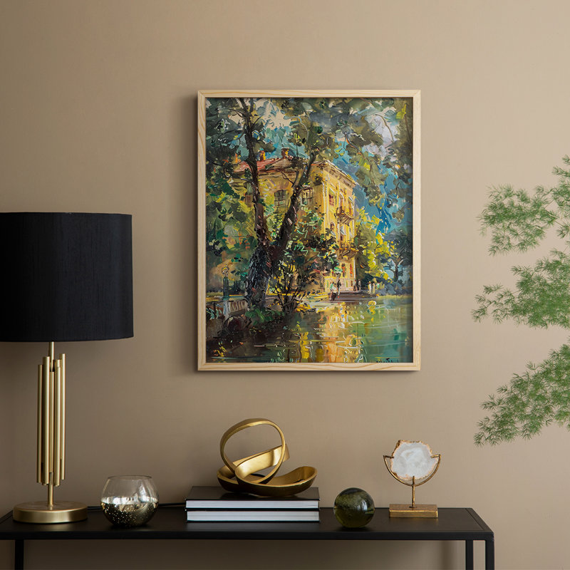 «LANDSCAPES Series CECL», reproduction encadrée - bois massif, Naturel, H 11 po x l 9 po