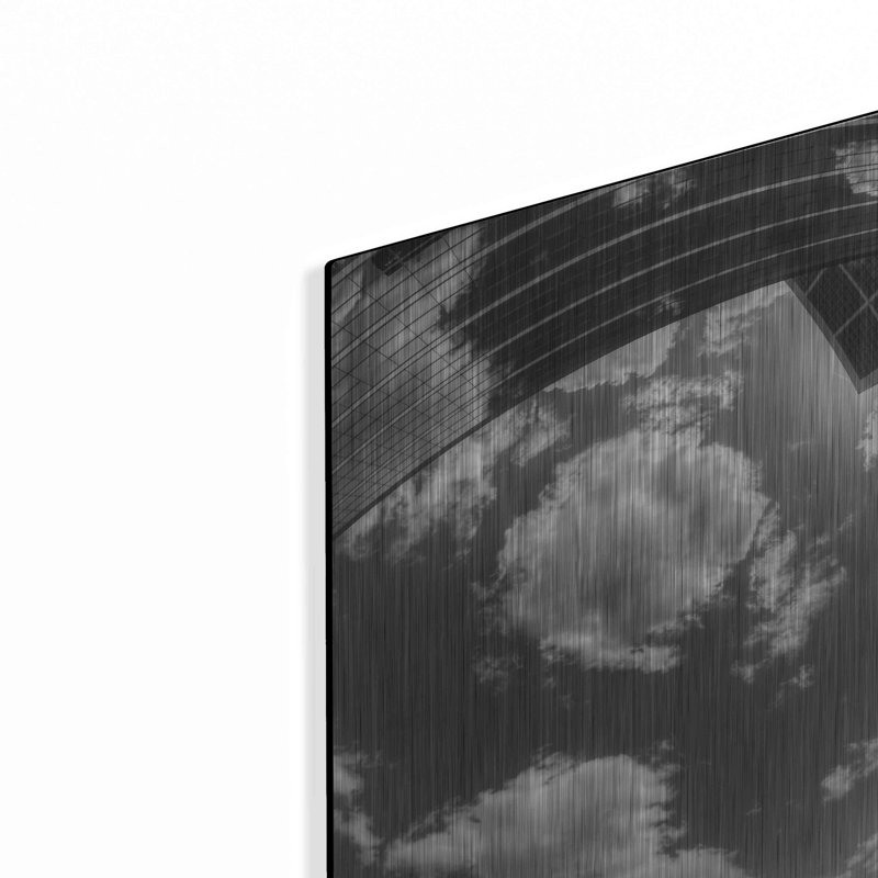 Luxe Metal Art 'Urban Sky II' By Sebastien Lory, M " Urban Sky II " by Sebastien Lory, 16" H x 12" W