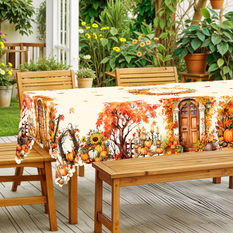 Nappe automne-hiver rectangulaire 140 x 180 cm, L 70 po x l 55 po