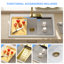 Évier de cuisine à cuve simple à cuve en quartz de 33 po x 22 po Quartz-107311091-107311089