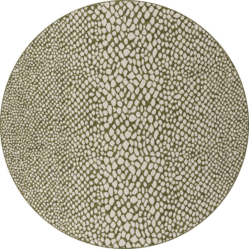 Tapis d'extérieur Destiny, Rond 10 pi 8 po