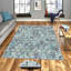Tapis tissé élégant (4,6 x 7,2 pieds), 100% polyester, hauteur des poils de 0,4 po | Antibactérien, antidérapant, dessous lavable à la machine | Impression 3D numérique | Parfait pour le salon, la chambre à coucher et la salle à manger-345564114