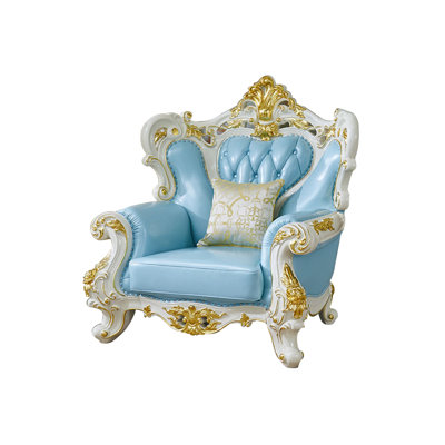 Chaise de luxe en cuir massif européen