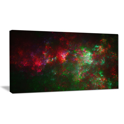 « multi-multicolor starry fractal sky », impression sur toile tendue