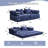Convertible floor Compression Sofa bed with fixed frame-1023779885