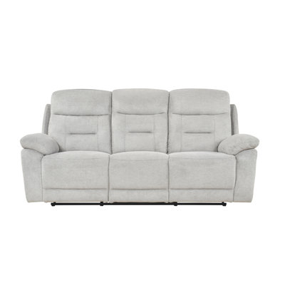 Canapé double inclinable, chenille beige