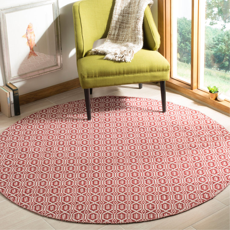 Bester Hand Woven Cotton Geometric Rug