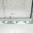 50-54" W x 71" H Flush glass shower door-115203404