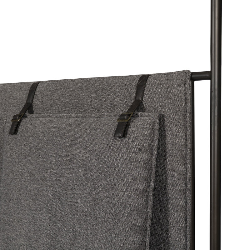 Leigh Canopy Bed-Palm Ecru-King, Queen, Gray