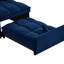 Lit multifonctionnel 4 en 1, bleu marine. Deux réglables. Chaise confortable. Gain de place. Velours haut. Cadre. Lit simple sans effort avec rangement. Pour une posture idéale. Salon convertible-1021834881
