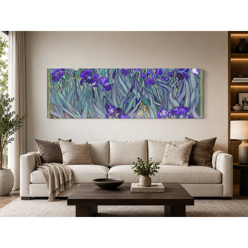 Iris (1889) - Art mural sur toile panoramique, 72" W x 24" H