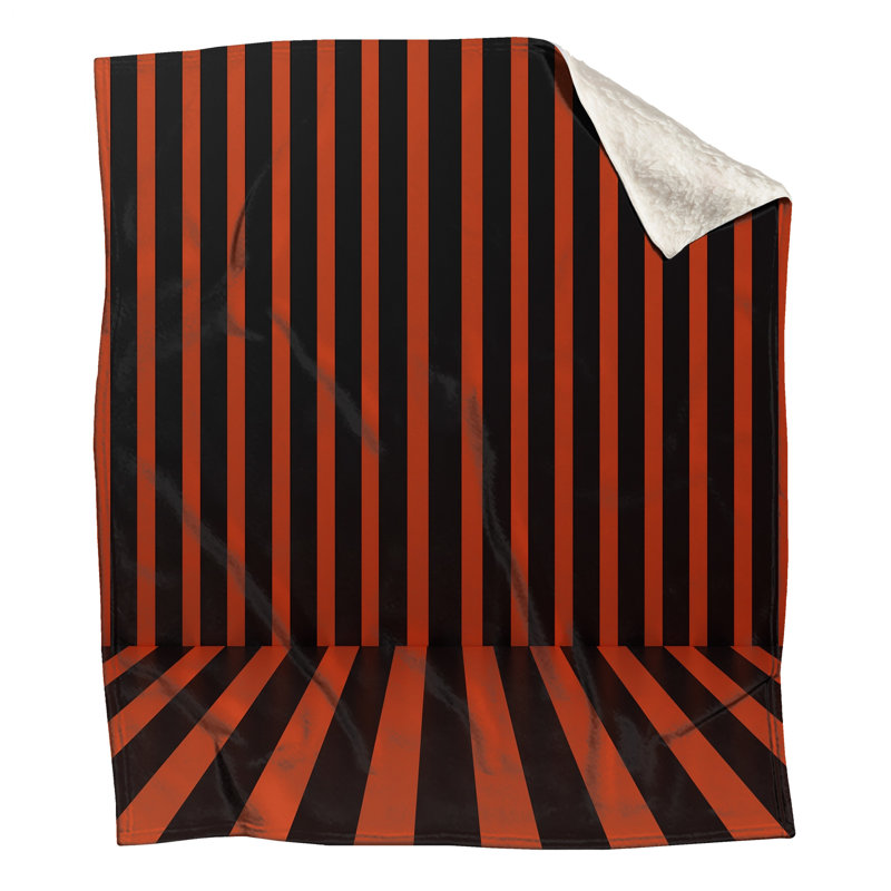Couvertures noires et orange, L 60 po x H 80 po