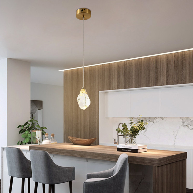 Luminaire suspendu simple à 1 lumière