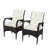 2-Piece Liberatore Dining Chairs With Cushions (Beige Cushion), Chair