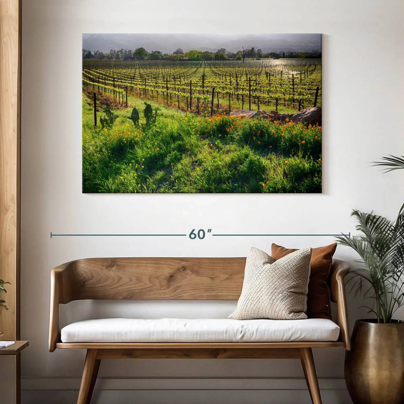 Alvord Sunrise In The Vineyard, H 32 po x l 48 po