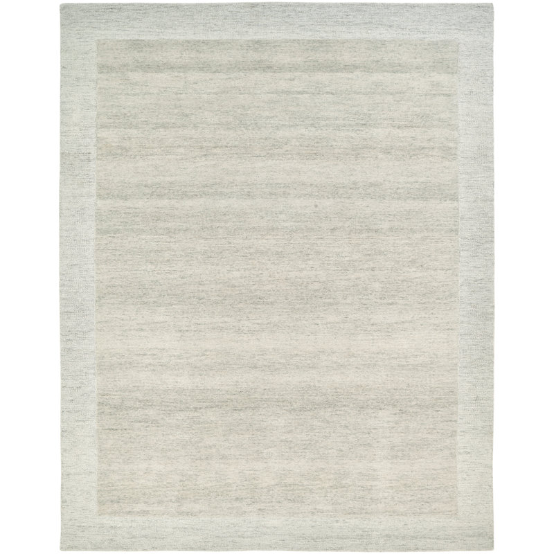 Tapis ivoire touffeté à la main Freeman, Rectangle 3 pi 6 po x 5 pi 6 po