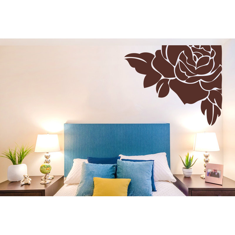 Plants & Flowers Non-Wall Damaging Wall Decal, Large, Brown