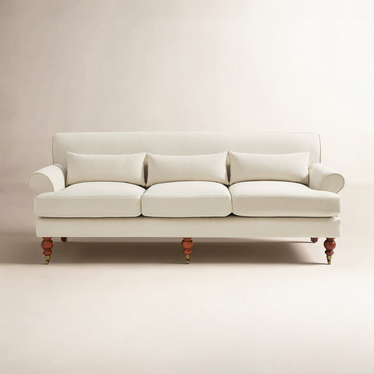 Upholstered Sofa, Kelly Green Velvet