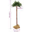Slender Green Tropical Christmas Tree with Lights-160899563