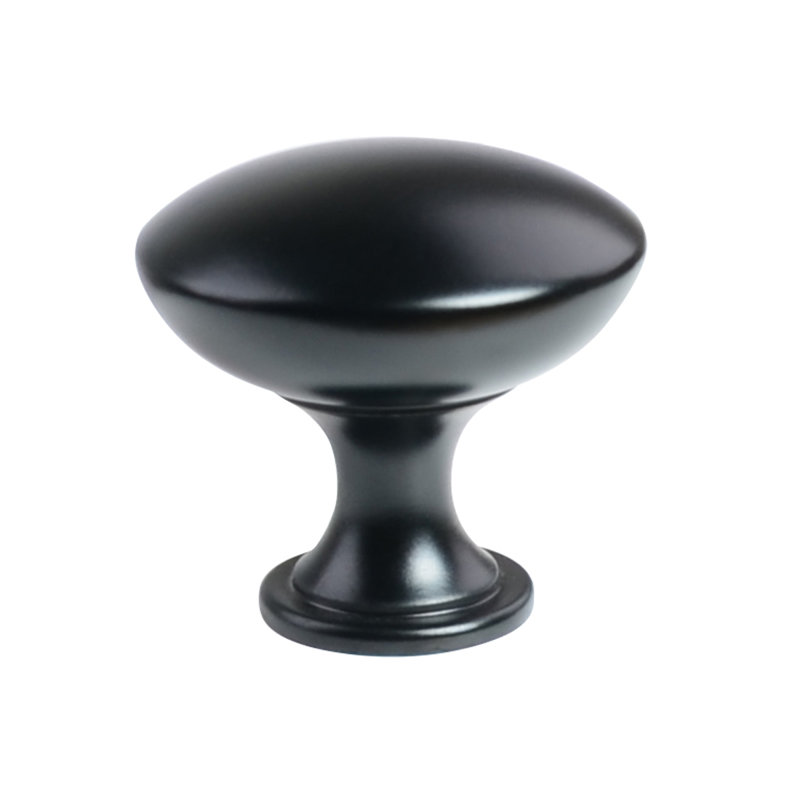 1 1/4" Diameter Mushroom Knob Multipack, Flat Black
