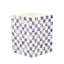Violet Check Capiz Waste Bin