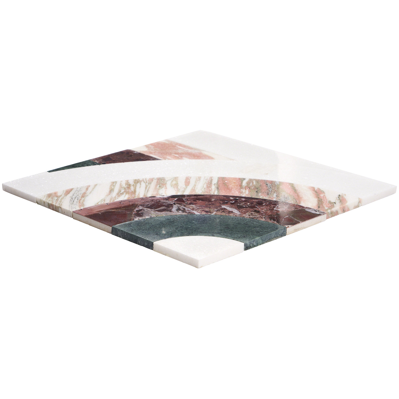 Elizabeth Sutton 2" x 12" Marble Tile, Passion