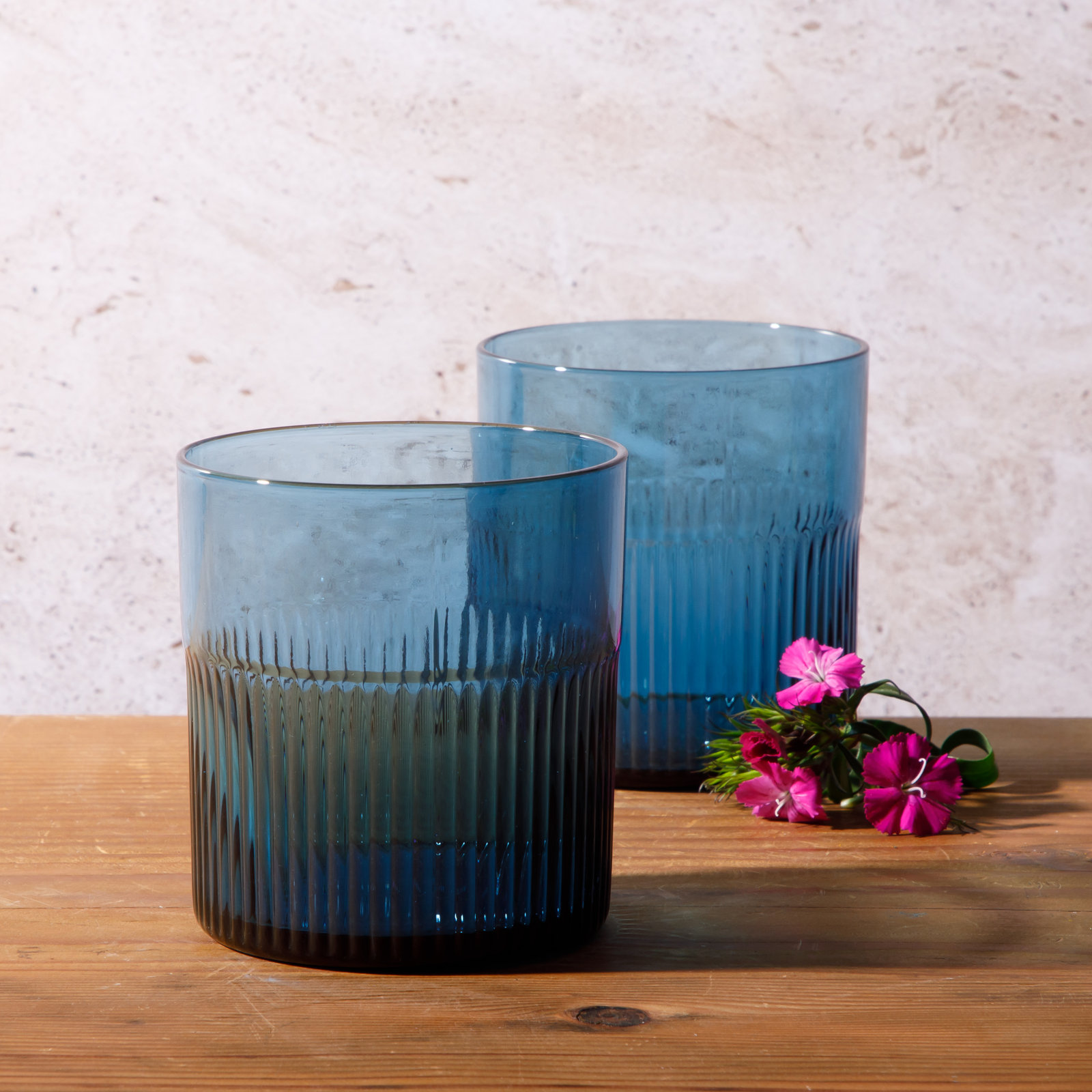 Lyon Sky Whiskey Glass, Lapis Blue
