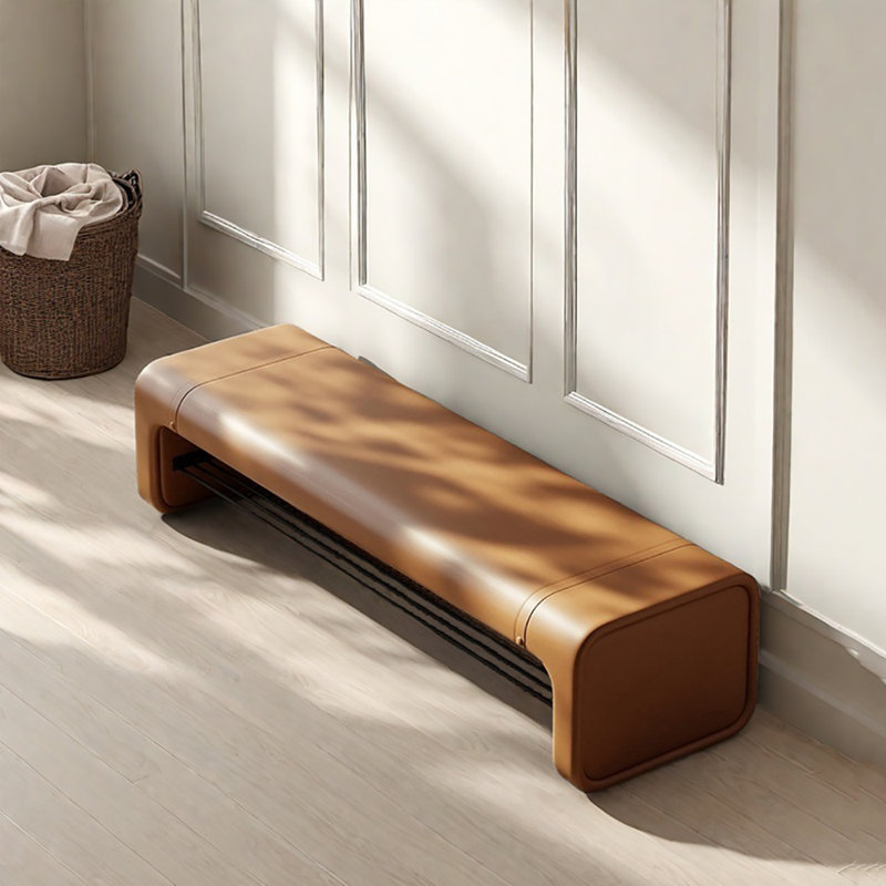 39.4in Shoe Changing Stool, Orange