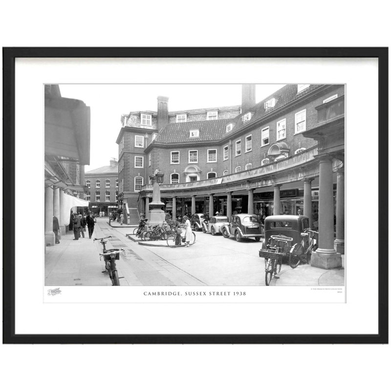 Cambridge, Sussex Street 1938 by Francis Frith - Single Picture Frame Print, 45cm H x 60cm W x 2.3cm D