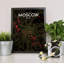 Moscow City Map - No Frame Print-570646930