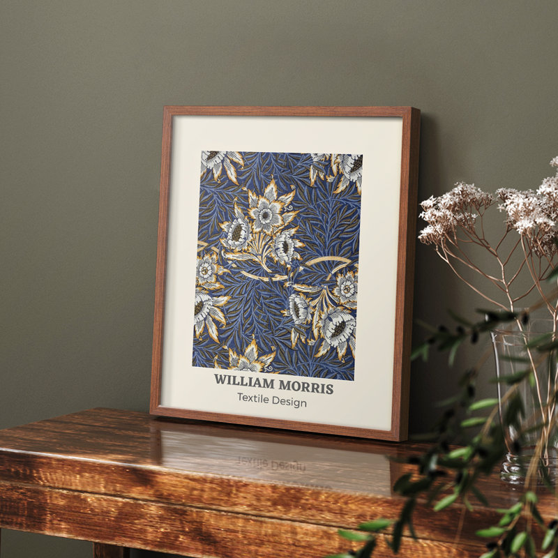 William Morris, reproduction encadrée CXVII, Naturel, H 14 po x l 11 po