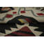 Tapis turc noir en laine Kilim 8 x 12