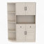 Armoire de vestibule multifonctionnelle avec option d'utilisation séparée, combinant des fonctionnalités de rangement et de suspension pour le salon, la cuisine et le couloir