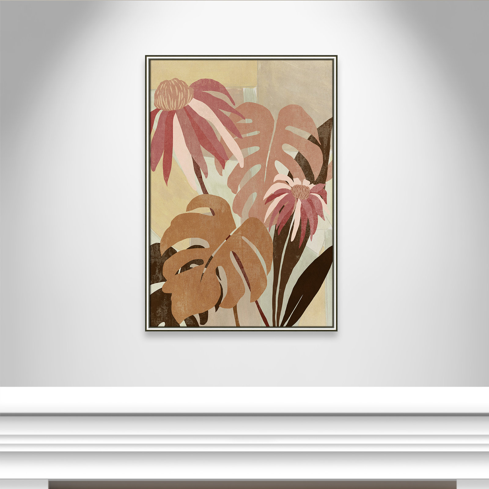 Hot Tropics II by Asia Jensen, 30.75" W x 42.75" H, Silver