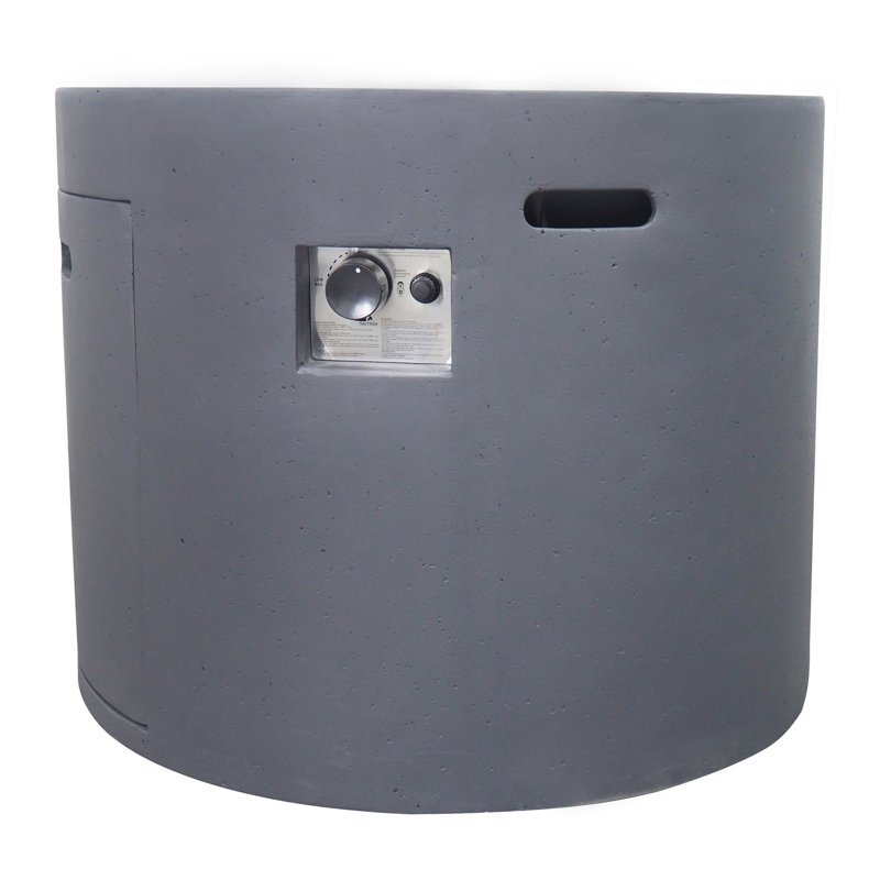 31" ROUND MGO FIRE PIT- 40 000 BTU, Dark Gray